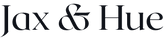 Logo of Jax & Hue with a black and white design.