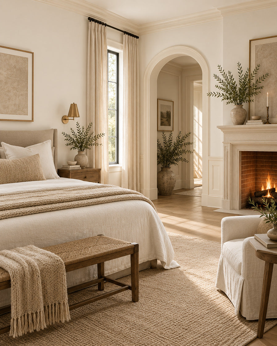 Cloud Milk and Ivory Lilt prove how much a subtle shift can do. Soft white meets creamy ivory, bringing warmth and definition to a pale palette without disturbing its calm. Together, they give adjoining rooms a gentle sense of progression, the ease of white, with a little more soul.