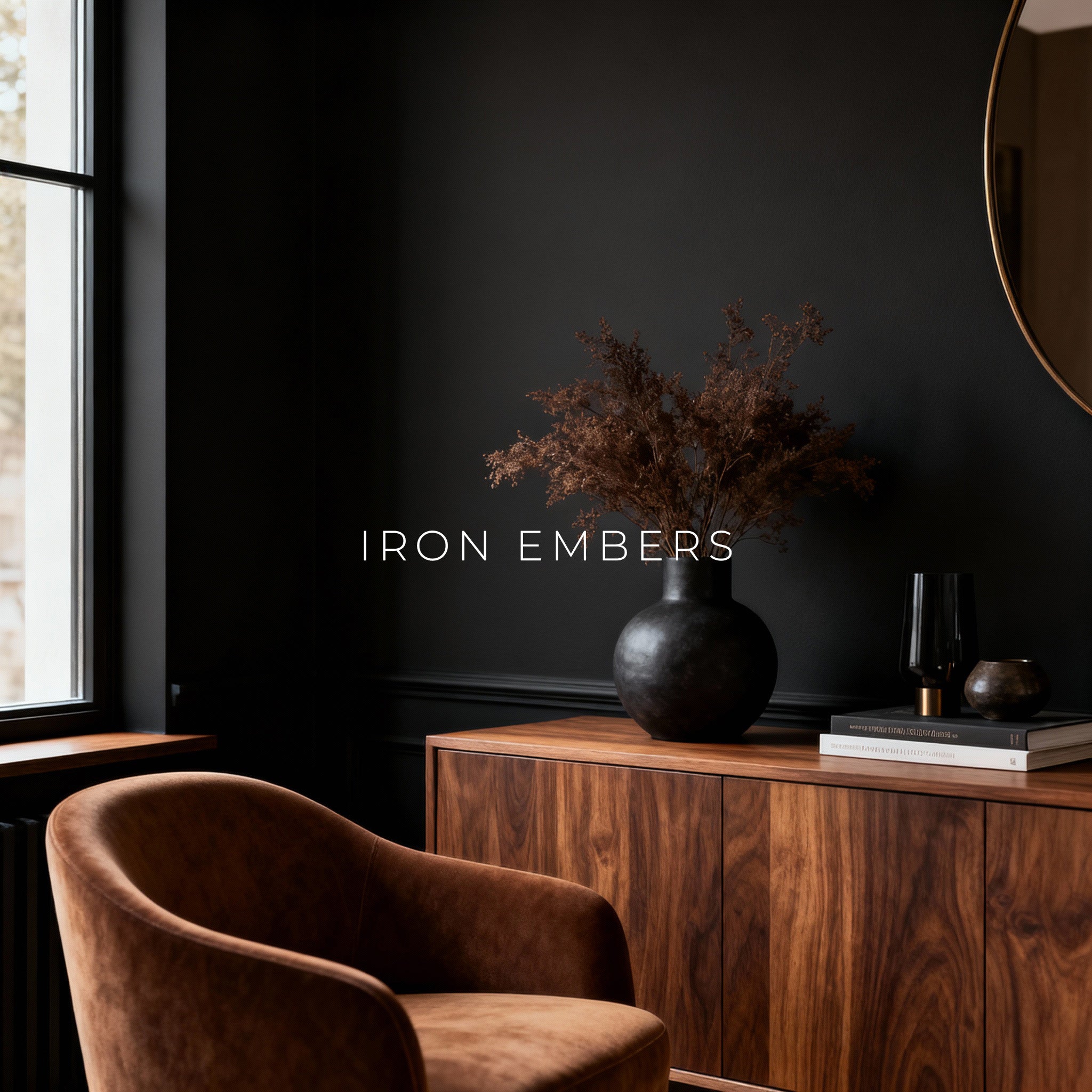 Iron Embers a dark warm brown interior paint