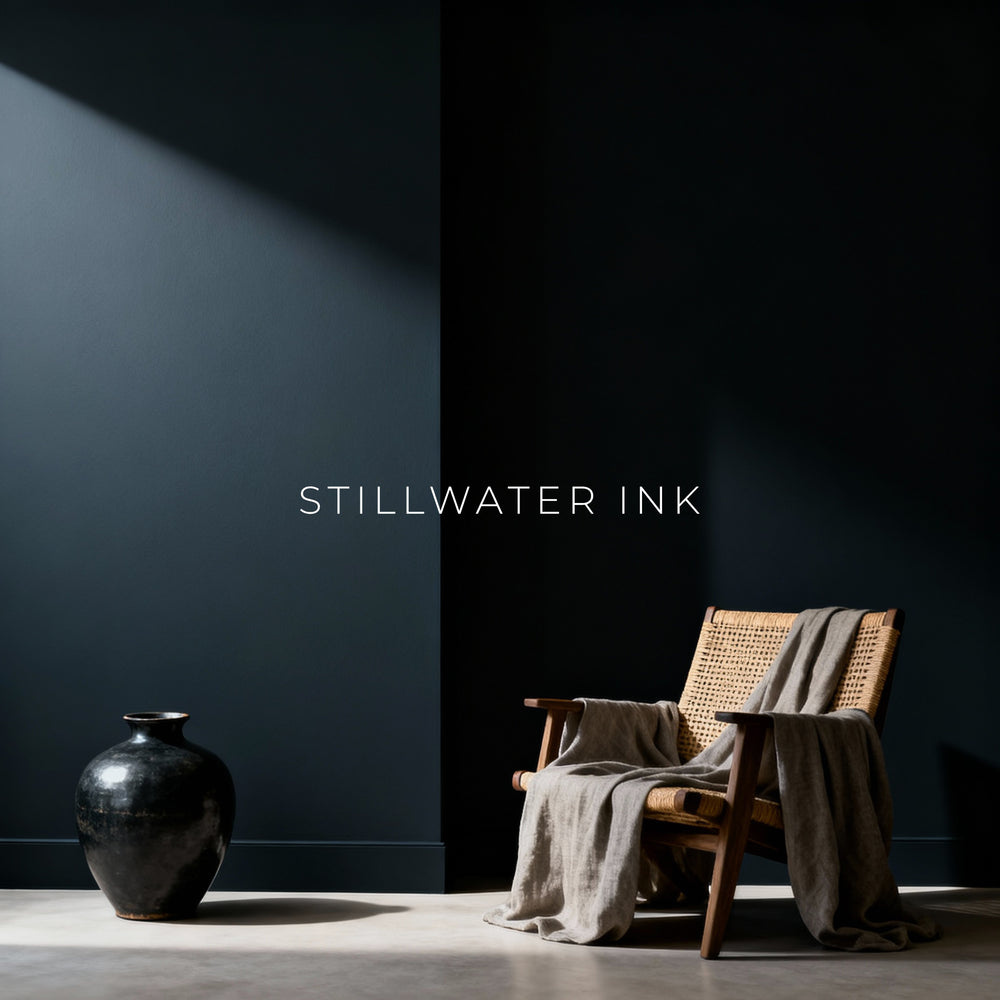 stillwater ink a dark blue grey interior paint