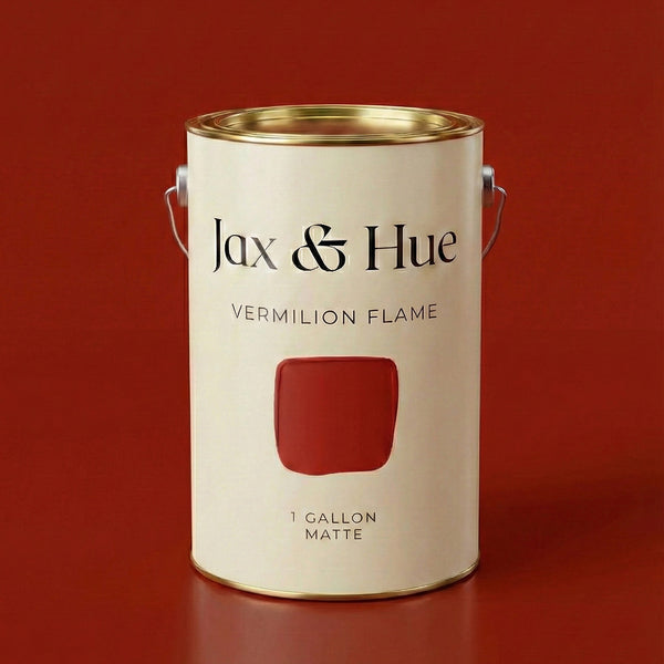 Vermilion Flame Paint | Bold Red-Orange | Jax & Hue