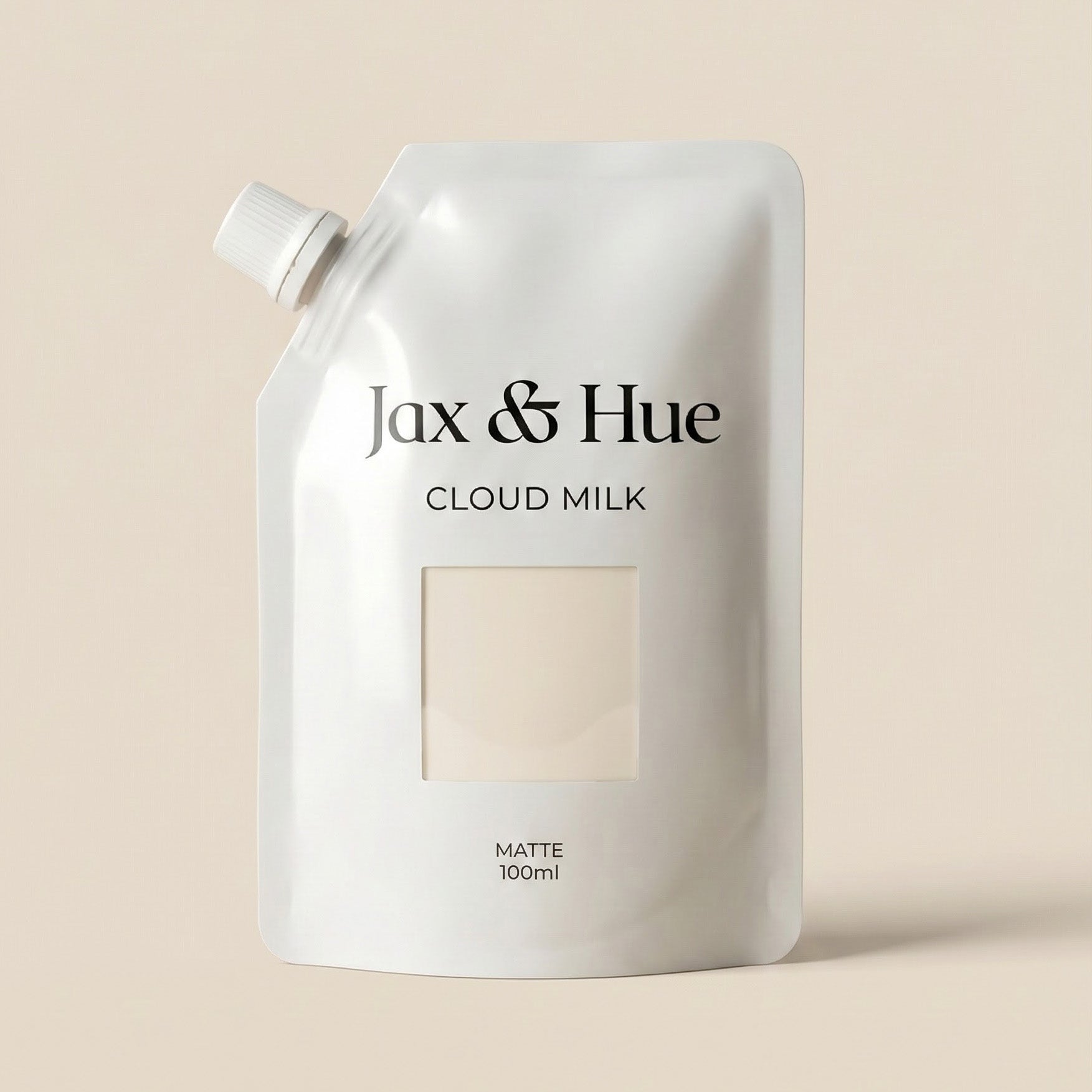 Jax & Hue Cloud Milk packaging on a beige background