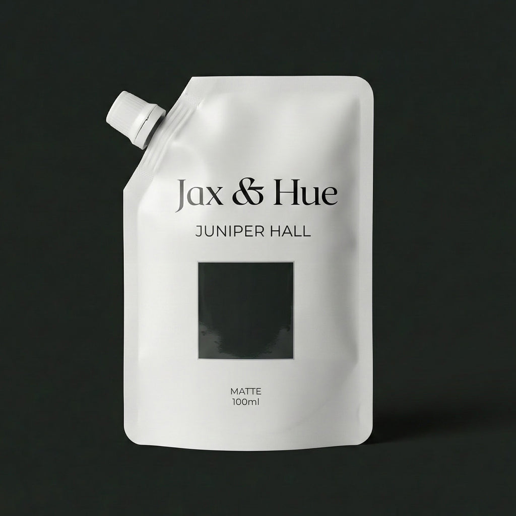 Jax & Hue Juniper Hall dark green paint tester sample 100ml pouch