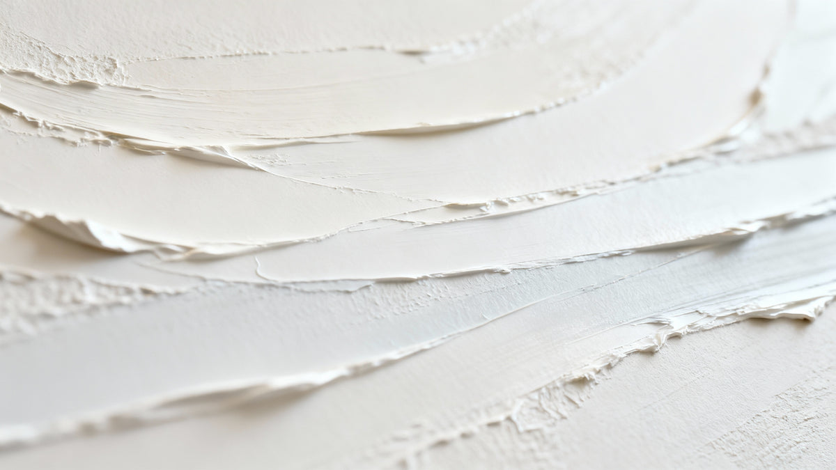 Close-up of layered white paper texture
