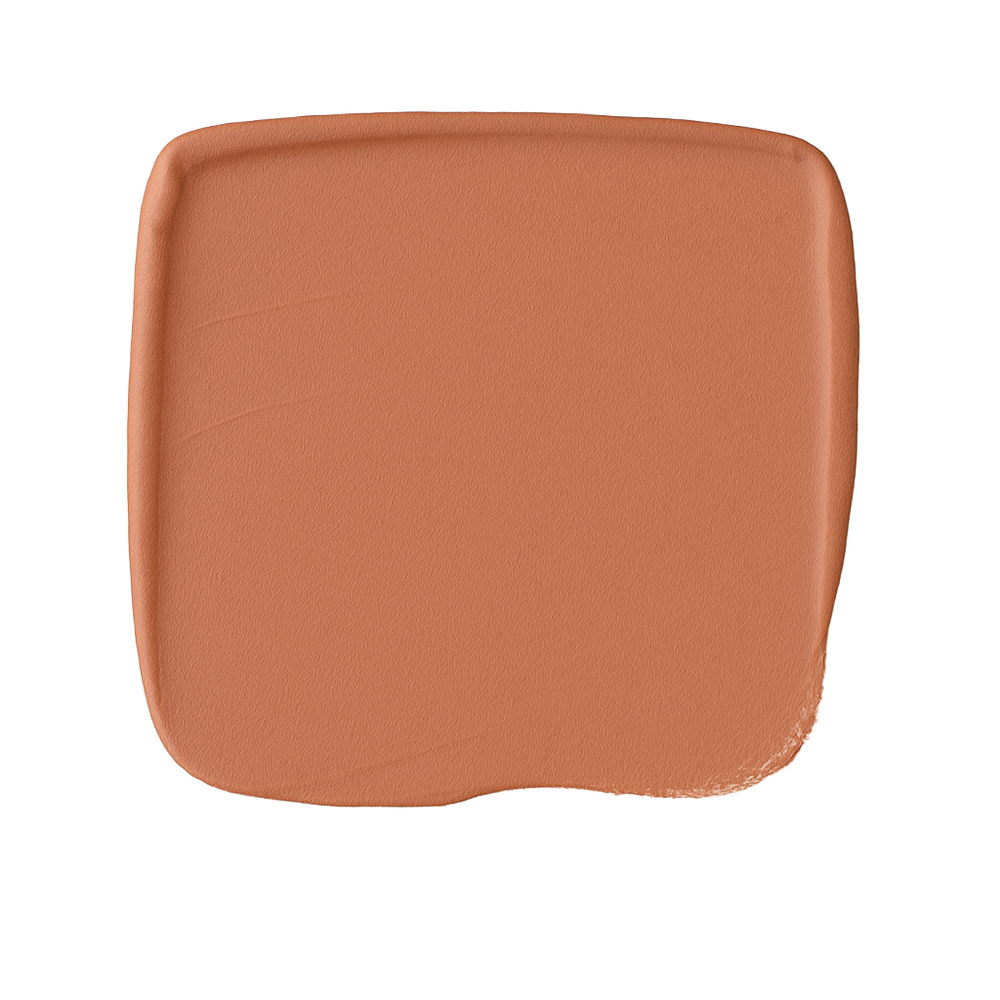 Brown rectangular seat cushion on a white background