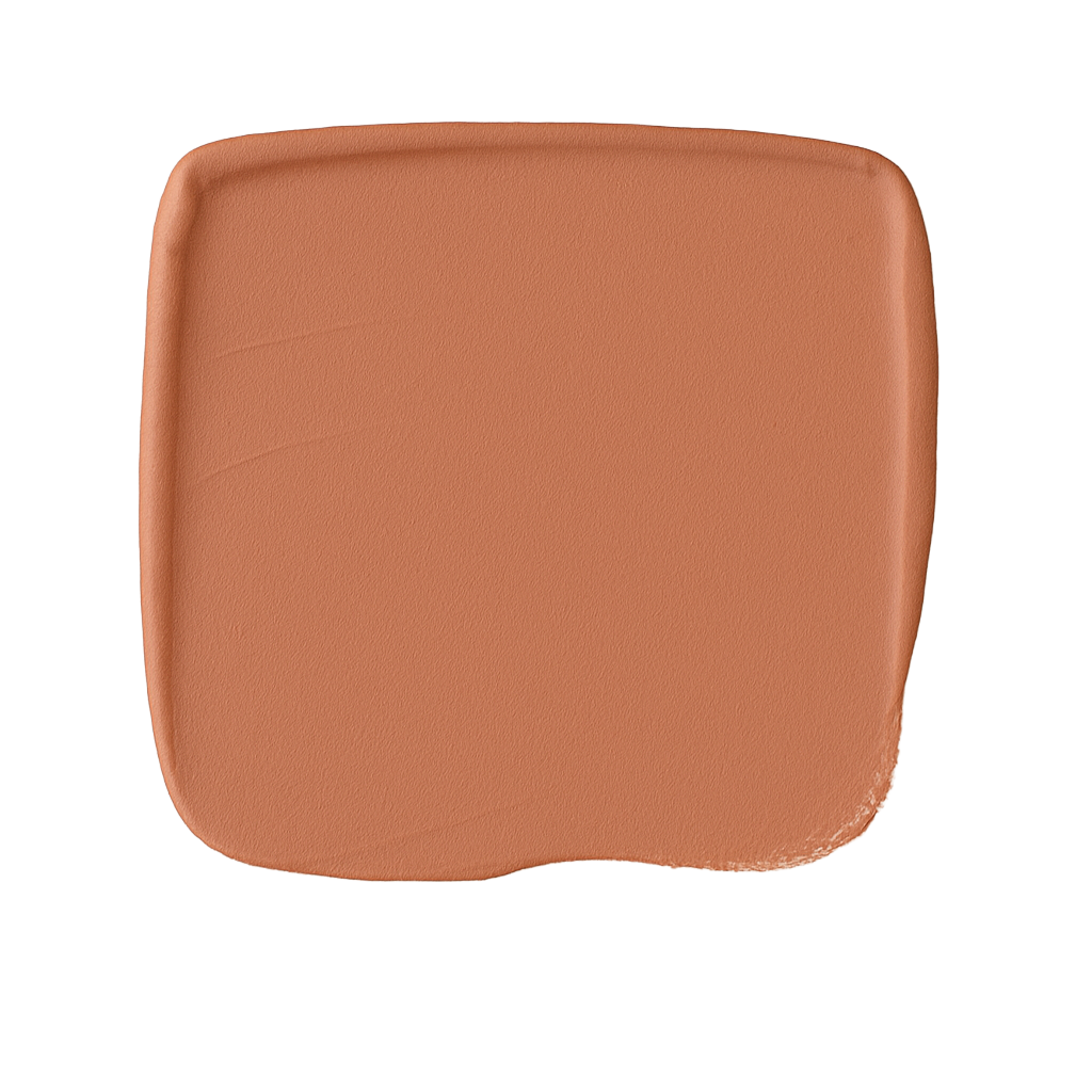 Brown rectangular seat cushion on a white background